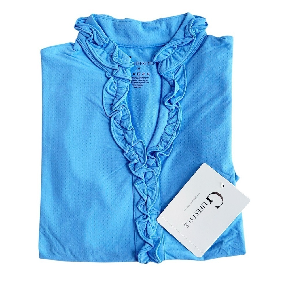 G Lifestyle Ruffled Sleeveless Blouse - Picture 3 of 5